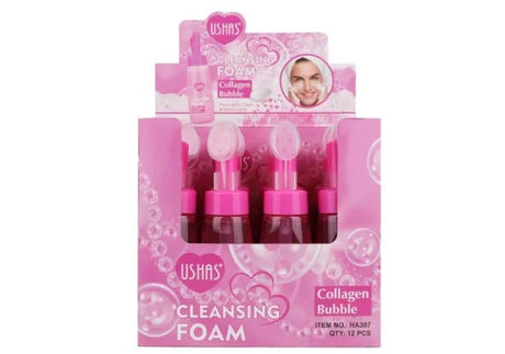 Spuma de Curatare USHAS Collagen Bubble, 240g , Purificare Hidratare pentru Ten Luminos