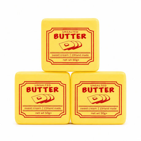 Squishy Butter Slow Rising 7x7 cm – Jucărie Antistres Moale și Relaxantă pentru Copii