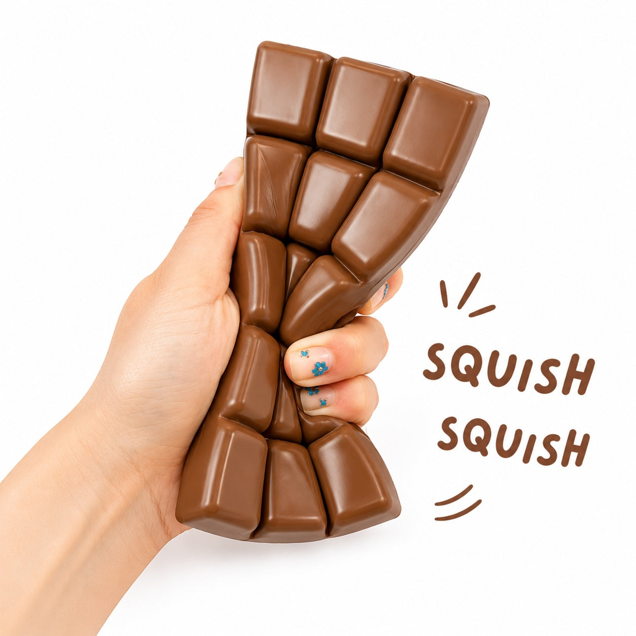 Squishy Ciocolata Slow Rising Antistres 16x7cm Jucarie Moale Relaxanta