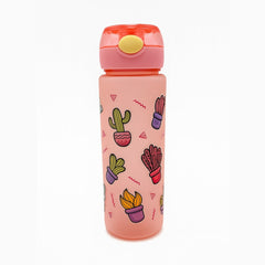 Sticla Kids Cactus Pink 500ml , Model Termo cu Pai si Design Amuzant
