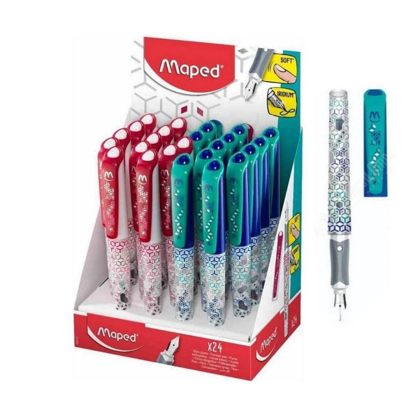 Stilou Maped, diverse culori , stilou ergonomic si colorat pentru scoala si scris zilnic,