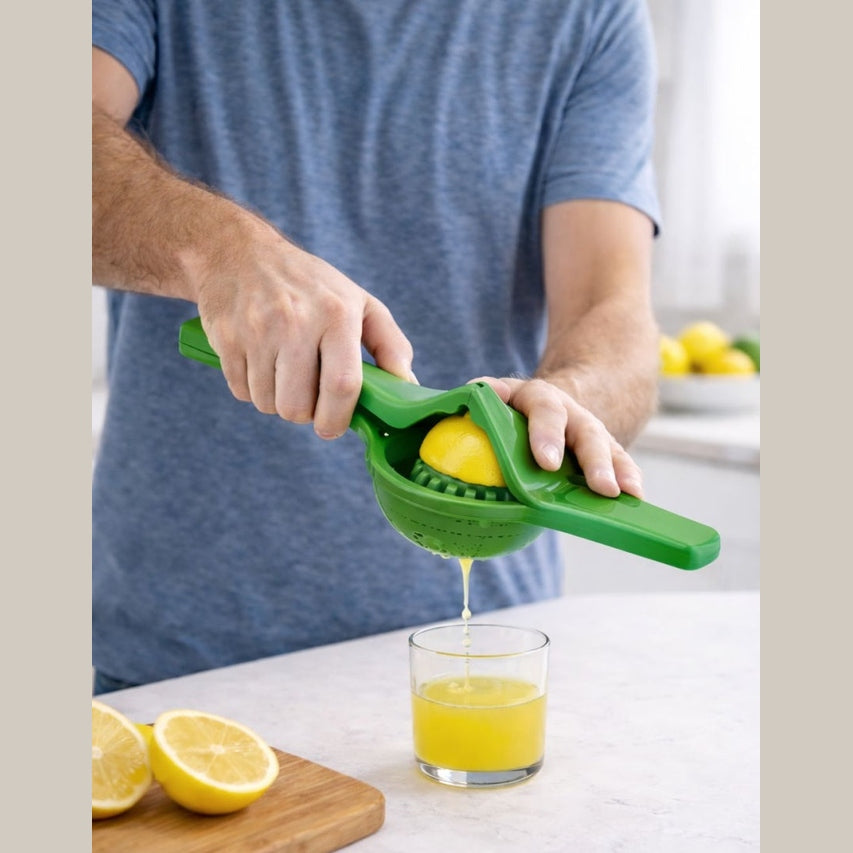 Storcător manual din plastic Verde pentru citrice, ideal pentru bucătărie