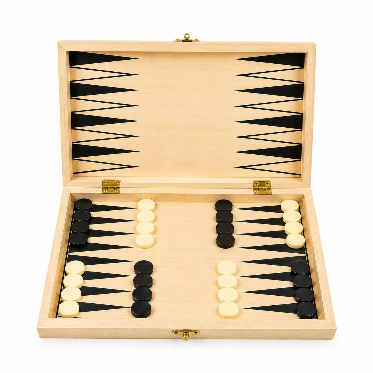 Tabla sah si table din lemn 29cm, set 2 in 1, piese incluse, joc clasic