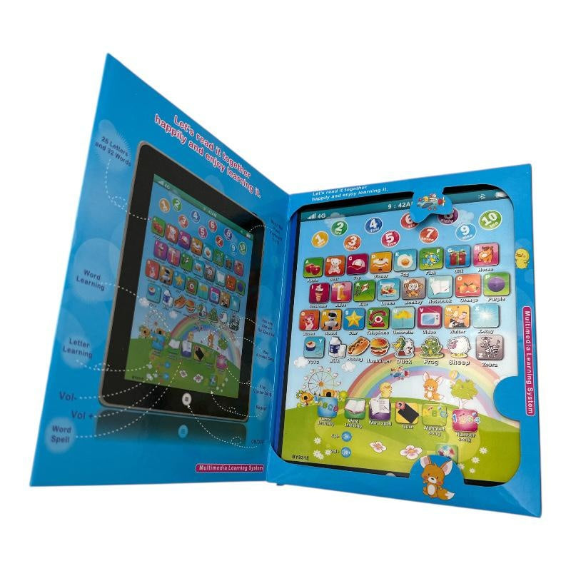 Tableta interactiva pentru invatarea limbii engleze , 25x19 cm, educativa pentru copii,