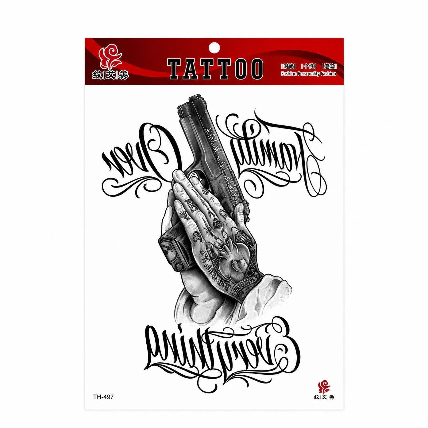 Tatuaj Temporar Semipermanent Urban Art – 20 cm, Rezistent la Apă, Efect Realist