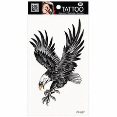 Tatuaj Temporar Semipermanent Vultur în Zbor – 18 cm, Rezistent la Apă