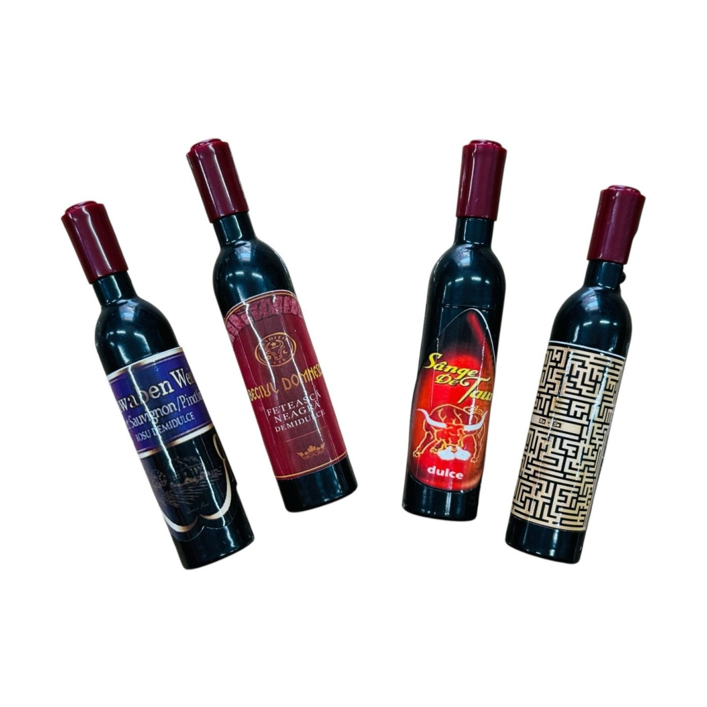 Tirbuson forma sticla de vin 12cm , desfacator creativ si compact, model combinat, ideal pentru cadouri si accesorii bar,