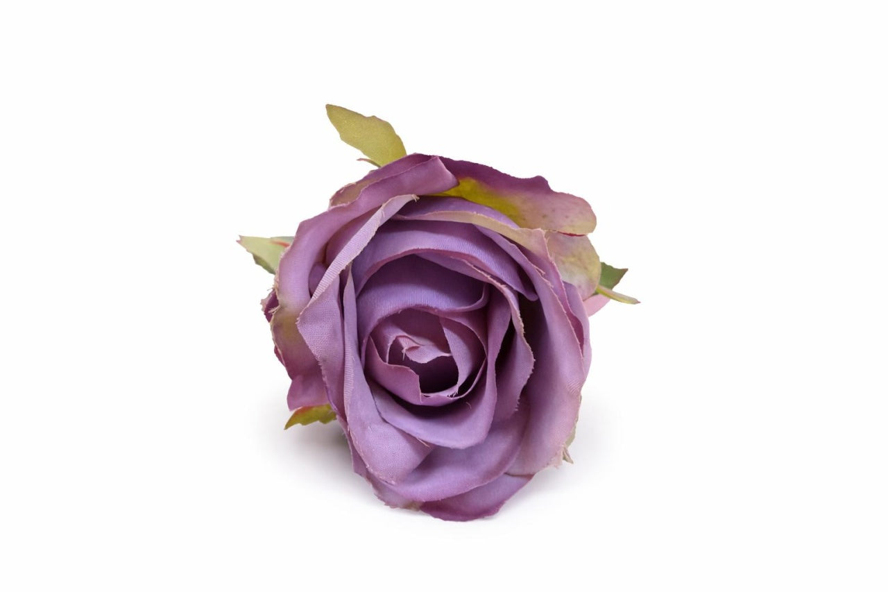 Trandafir artificial mov purpuriu calitate superioara 50 cm diametru floare 7 cm