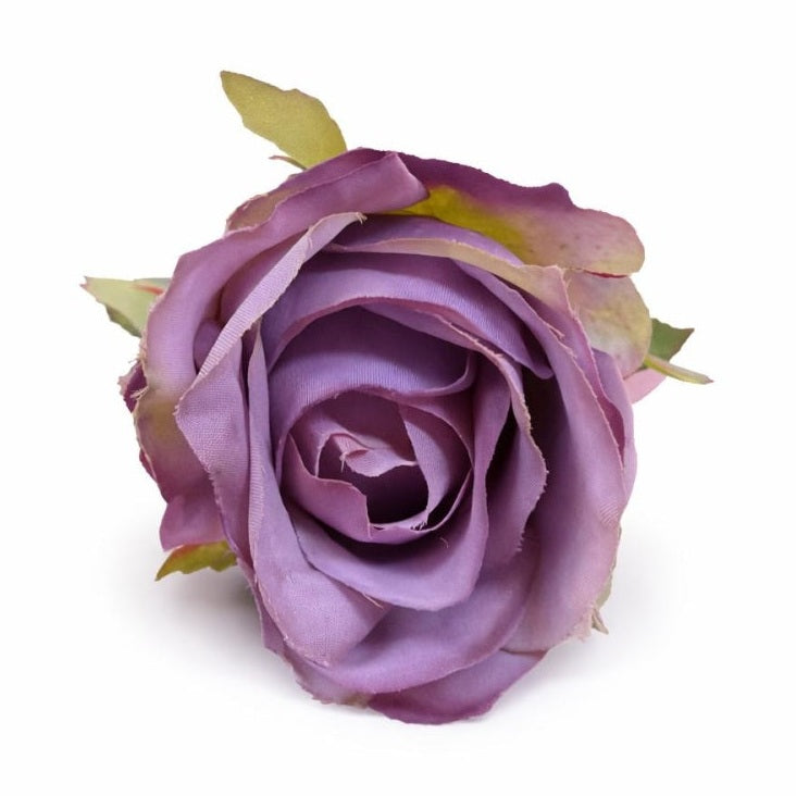 Trandafir artificial mov purpuriu calitate superioara 50 cm diametru floare 7 cm