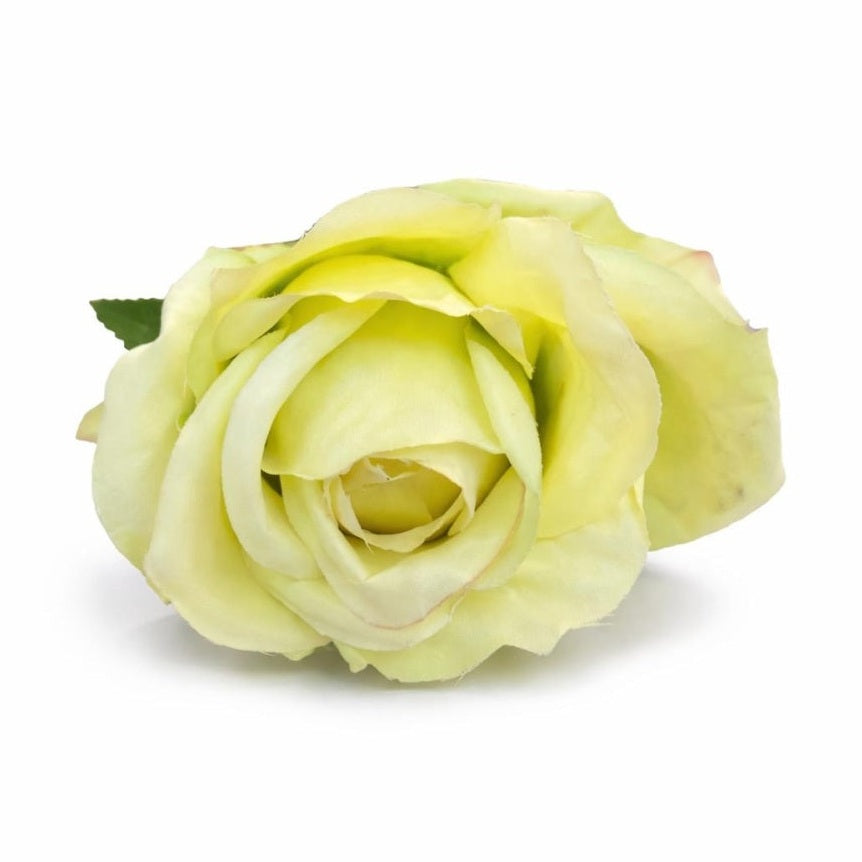 Trandafir artificial verde crud calitate superioara 50 cm diametru floare 7 cm
