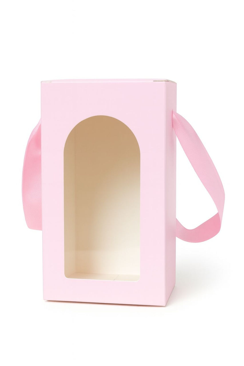 Trandafir Etern Irizat in Cupola Plastic 20 cm Lumini LED , Figurine Indragostiti Baterii Incluse Cutie Cadou