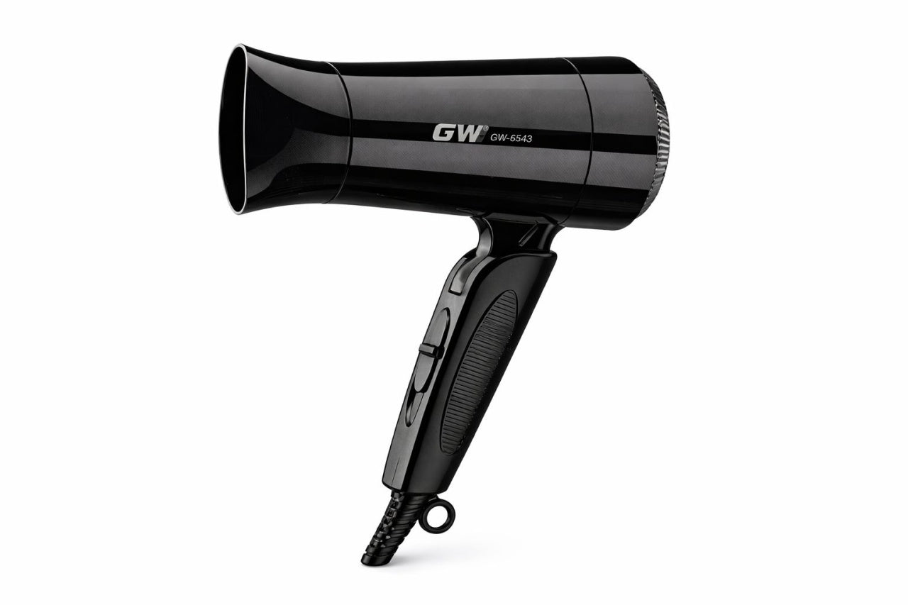 Uscator de par GW-6543, 800W, 2 trepte viteza, design compact, negru