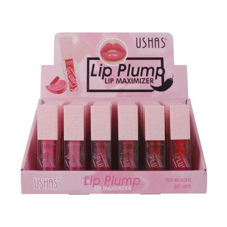 USHAS Lip Plum Lip Maximizer Chili Pepper , Gloss pentru Volum si Hidratare cu Extract de Ardei Iute, 3g