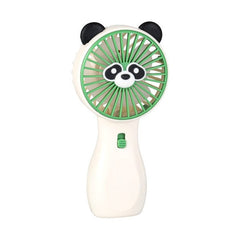 Ventilator portabil copii panda verde, reincarcabil USB, mini ventilator compact