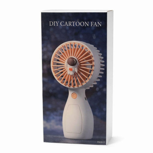 Ventilator portabil copii, reincarcabil USB, design compact, negru
