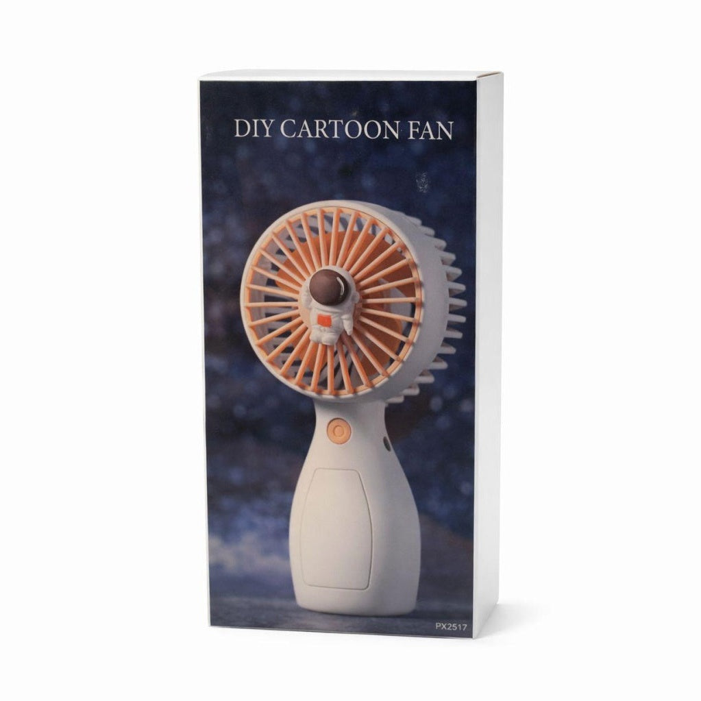Ventilator portabil copii, reincarcabil USB, design compact, negru