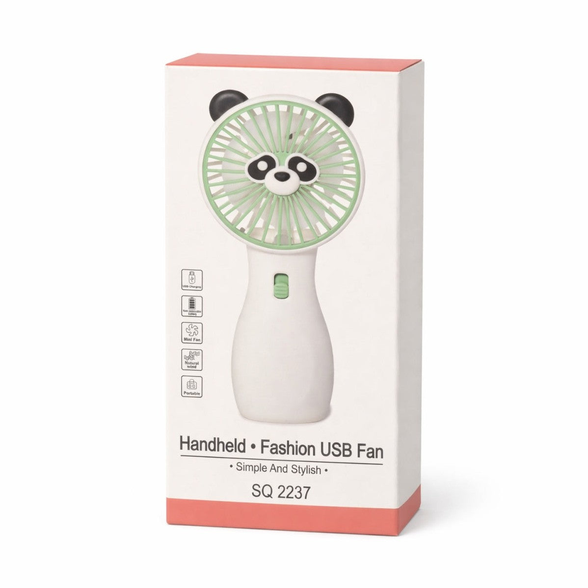 Ventilator portabil copii ren galben, reincarcabil USB, mini ventilator compact