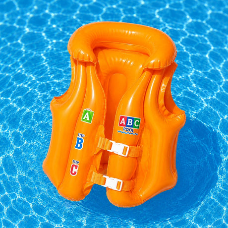Vesta gonflabila inot copii 20–30 kg , portocaliu, marime B, pentru piscina si mare