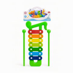 Xilofon Muzical Colorat pentru Copii , 25 cm, cu Bete Incluse