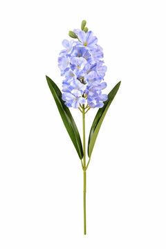 Zambila artificiala eleganta bleu-albastru, 31 flori si 9 boboci, 75 cm