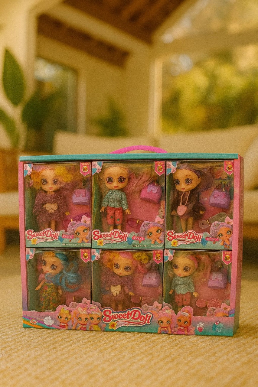 1 BUC Papusi Sweet Doll cu Accesorii Fashion , Papusi Colorate pentru Fetite 41x32cm(per set)