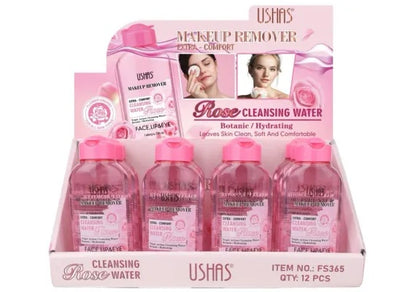 Apa Micelara USHAS Make-Up Remover Extra-Confort cu Apa de Trandafiri , 138ml pentru Curatare Delicata si Revitalizare