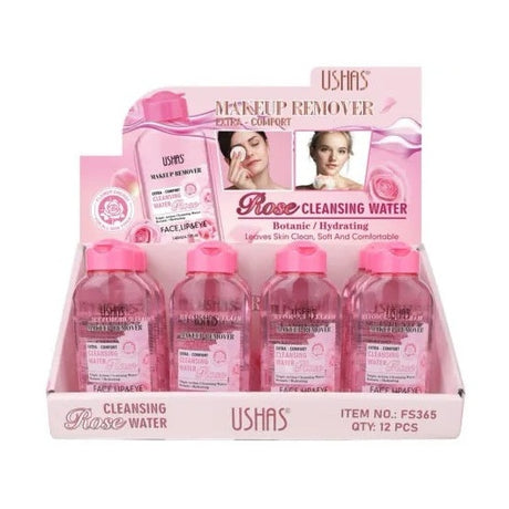 Apa Micelara USHAS Make-Up Remover Extra-Confort cu Apa de Trandafiri , 138ml pentru Curatare Delicata si Revitalizare
