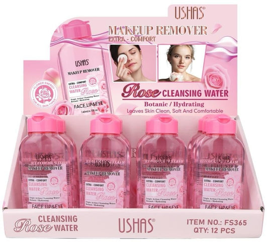 Apa Micelara USHAS Make-Up Remover Extra-Confort cu Apa de Trandafiri , 138ml pentru Curatare Delicata si Revitalizare