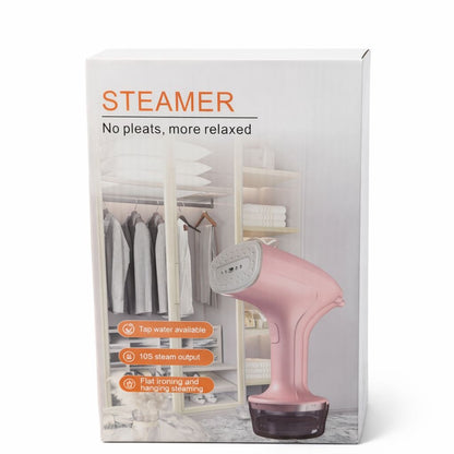 Aparat de calcat vertical cu abur portabil, steamer haine alb