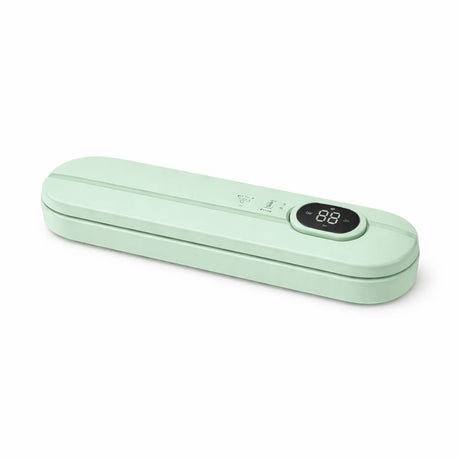 Aparat de vidat și sigilat alimente Vacuum Sealer cu afișaj digital, Verde pal