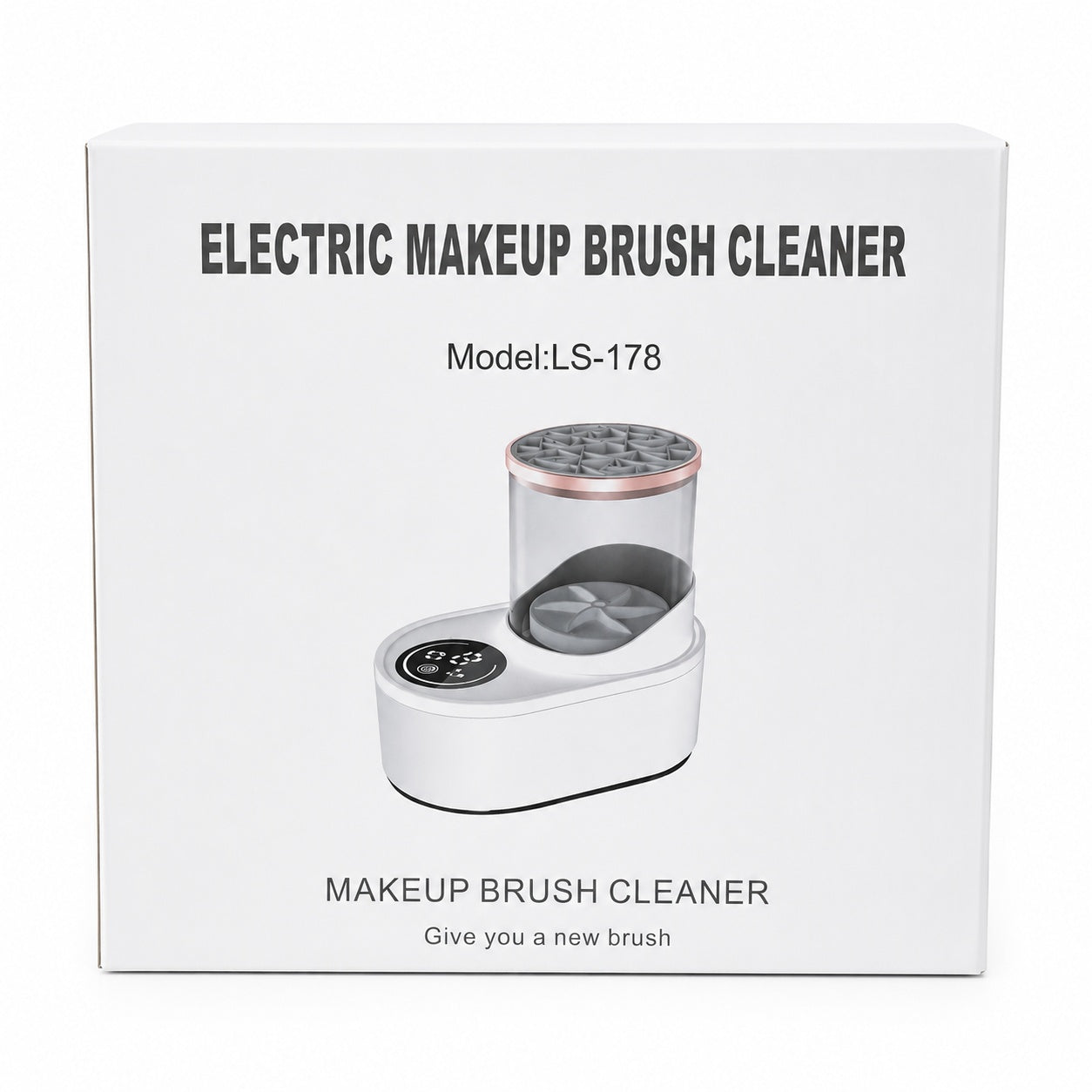 Aparat Electric pentru Curățare Pensule Machiaj 20 cm – Curățare Automată 360°, USB, 6W