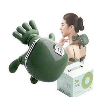 Aparat masaj cervical premium cu incalzire, masaj gat si umeri, deep kneading, portabil