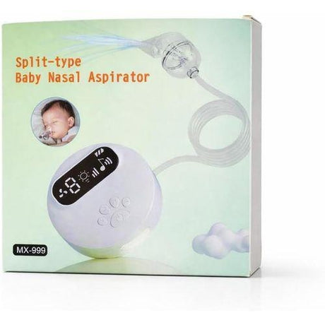 Aspirator nazal pentru bebeluși, plastic, model compact și eficient, culoare alb
