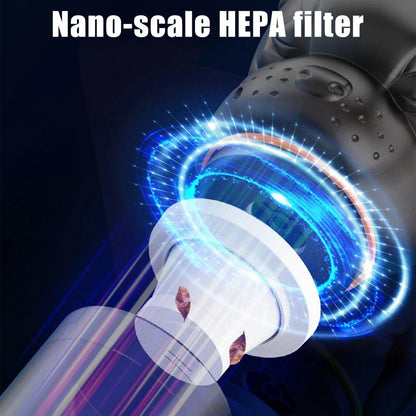 Aspirator vertical fara fir 2 in 1, puternic, portabil, cu accesorii, negru
