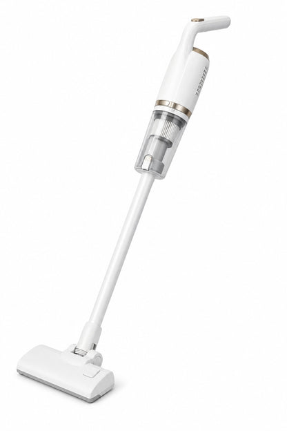Aspirator vertical fara fir 2 in 1, reincarcabil USB, portabil, cu accesorii, alb