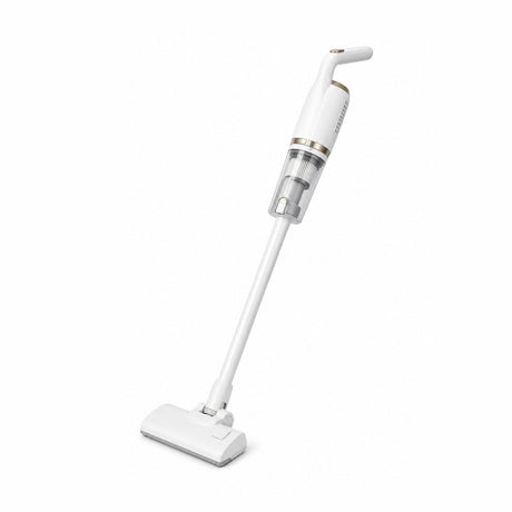 Aspirator vertical fara fir 2 in 1, reincarcabil USB, portabil, cu accesorii, alb