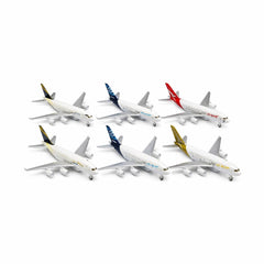 Avion de pasageri jucarie metalic cu lumini si sunete model realist 22 cm diverse culori