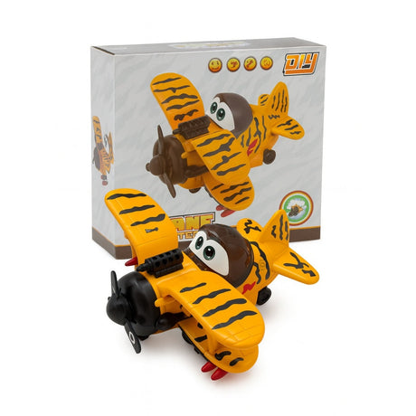 Avion Jucarie cu Lumini, Sunete si Miscare , Model Fighter Tiger, 17.3x16.8x9.3 cm