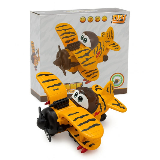 Avion Jucarie cu Lumini, Sunete si Miscare , Model Fighter Tiger, 17.3x16.8x9.3 cm
