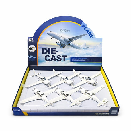 Avion metalic cu sunete si lumini, model realist 18 cm