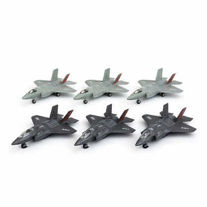 Avion militar jucarie metalic cu lumini si sunete model realist 21 cm diverse culori