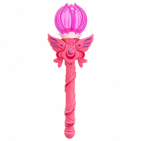 Baghetă magică cu lumini LED, roz 38 cm – jucărie copii cu efecte luminoase