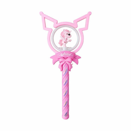 Baghetă Magică pentru Copii, Jucărie Interactivă din Plastic, Design Unicorn, Roz,42 cm