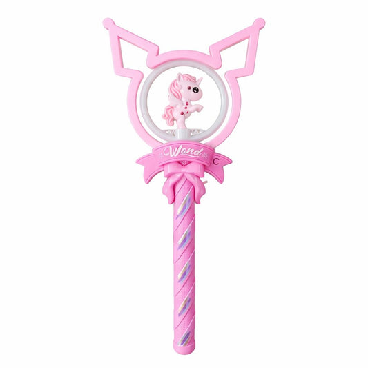 Baghetă Magică pentru Copii, Jucărie Interactivă din Plastic, Design Unicorn, Roz,42 cm