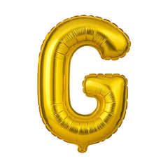 Balon folie litera G auriu 35 cm, decor aniversari si petreceri, 1 buc