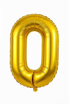 Balon folie litera O auriu, 35 cm, decor petreceri si aniversari, 1 buc