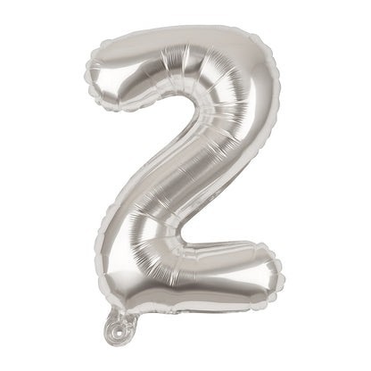 Balon folie litera Z argintiu, 35 cm, decor aniversar si petreceri, 1 buc