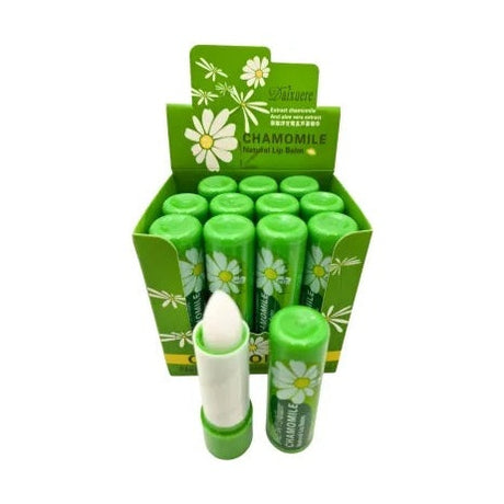 Balsam de Buze Natural cu Musetel , Hidratare si Protectie Intensa, 12buc set