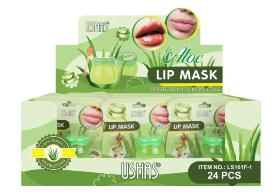 Balsam de Buze USHAS Lip Mask Aloe Vera 6g , Hidratare Intensa si Regenerare Naturala