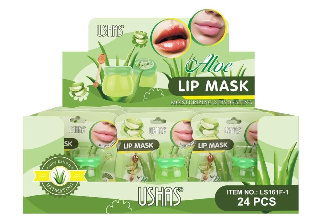Balsam de Buze USHAS Lip Mask Aloe Vera 6g , Hidratare Intensa si Regenerare Naturala